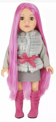 £59.99 • Buy Design A Friend Doll Rosie New Chad Valley Designafriend 18  Doll With Pink Hair