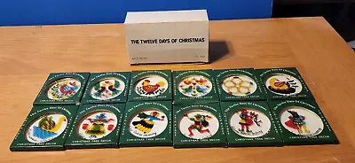 Trim A Tree Twelve Days Of Christmas Ornaments Full Set With Boxes New Old Stock • $24.95