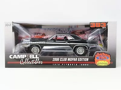 1:18 Campbell Collectibles Ertl Highway 61 #50515A 1970 Plymouth 'Cuda - Black • $149.95