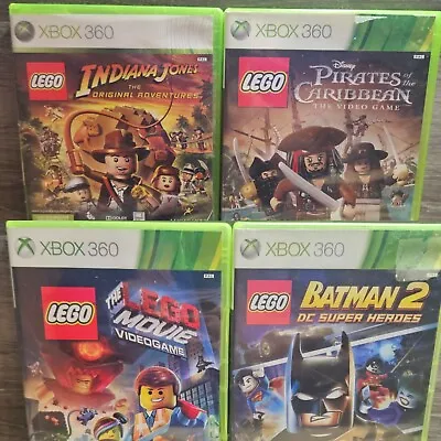 3x Lego Xbox 360 Games - Batman Pirates Indiana Jones Lego Movie Tested Working • $34.50