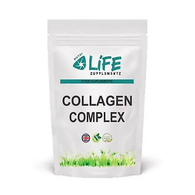 Marine Collagen Complex 600mg Type 1 Type 2 Type 3 -  130 Capsules • £15.69