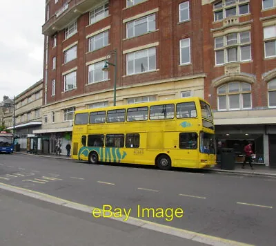 £1.80 • Buy Photo 6x4 Yellow Double-decker Bus In Bournemouth Town Centre Viewed Acro C2016