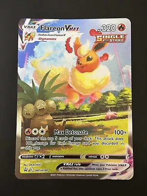 Flareon VMAX Promo SWSH180 Premium Collection Card Jumbo/Oversized • $6.99