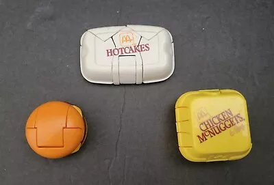 Vintage Lot Of 3 McDonalds Happy Meal Toys Transformers 1987 1988.  NICE  • $14.95