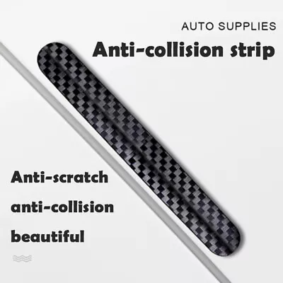 4x Carbon Fiber Car Door Strip Anti-Scratch Sticker Edge Protective Guard Strips • $8.67