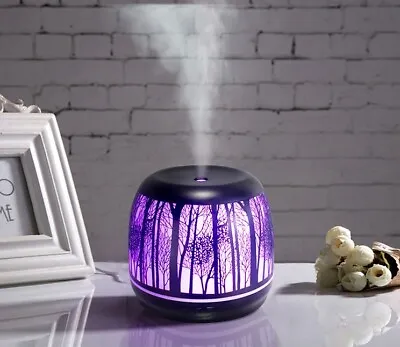 $89 • Buy 500 Ml Forest Metal Iron Tree Ultrasonic Humidifier Essential Oil Diffuser LED