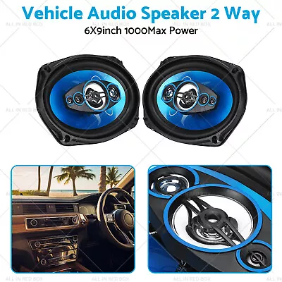 6x9'' 12V Car Door Coaxial Vehicle HiFi Audio 2 Way Stereo Speaker 1000W • $68.59