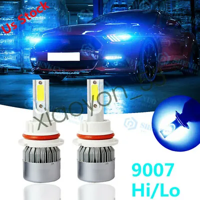 For Ford Mustang 1990-2004 8000K 9007 HB5 Plug&Play LED Headlight Hi/Lo 2X Bulbs • $17.66