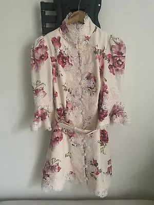 Genuine Zimmermann Dress Pink Floral In Size 0 • $400