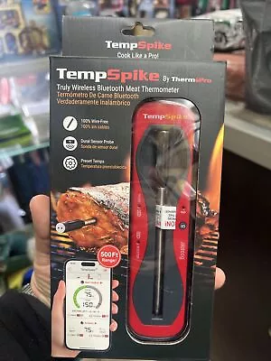 ThermoPro Tempspike Wireless Meat Thermometer Bluetooth - Red (TP960W) • $33