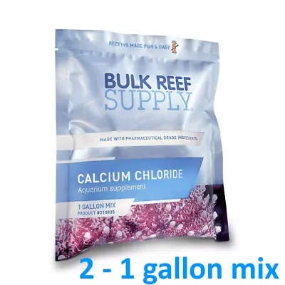 Bulk Reef Supply Calcium Chloride Aquarium Supplement ~ 1 Gallon Mix (2 Pack) • $19