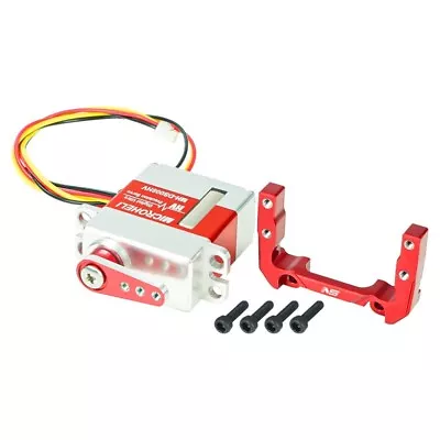 NexxSpeed Precision HV Micro Servo Full Metal Gear W/Servo Mount (RED)-FMS FCX24 • $39.99