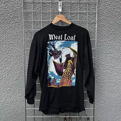 Vintage 90's Meatloaf Long Sleeve Shirt Graphic UK Tour • £129.95