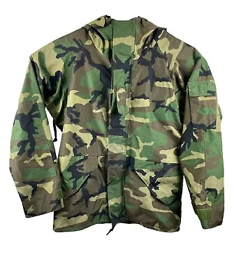 Military Issue Gortex Cold Weather Gear Woodland Camo Med Reg Jacket & Pants • $117.95