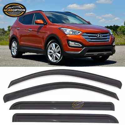 Fits 13-18 Hyundai Santa Fe DM Window Visors Rain Sun Guard Vent 4PC Set • $27.92