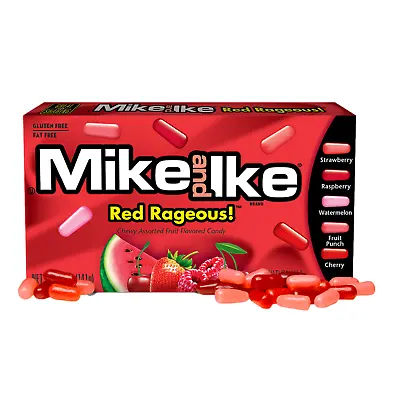 Mike And Ike 4.25 Oz RED RAGEOUS Chewy Assorted Fruit Flavored Candy *BB 2/2025* • $8
