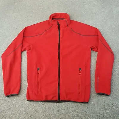 Musto Fleece Jacket Medium Red Evolution Arctec 240 Zip Outdoors Hiking Walking • £29.99