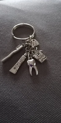 £3.49 • Buy Dentist Keyring/ Dentist Keychain Dental Assistant Dental Hygienist Gift