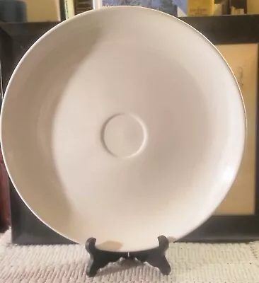 White Milk Round Serving Platter 14  Microwave And Oven Safe • $23.60