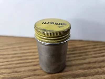 Ilford Film 35mm Metal Aluminum Canister Vintage Yellow Screw Top Vintage • $9.95