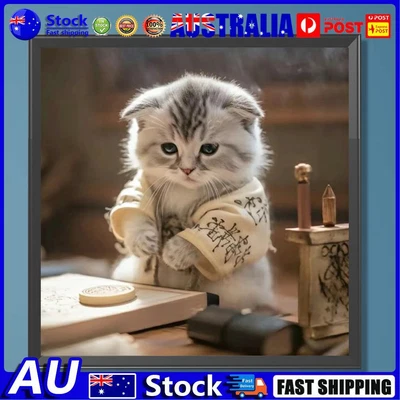 $9.39 • Buy 5D DIY Full Round Drill Diamond Painting Cat Kit Home Decoration Craft(A2959)