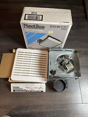 Nautilus N688 Bathroom Fan Vintage 50 CFM 2.0 Sones 3” Duct Connector 120V • $49.94