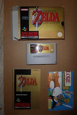 Nintendo Zelda Legend Link To The Past Snes Boxed Map Manual • £229.99