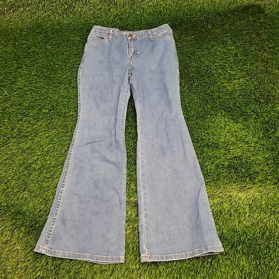 Vintage Wrangler Bell-Bottoms Flared Jeans Womens 12 (30x29) Faded Stonewash • $74.25