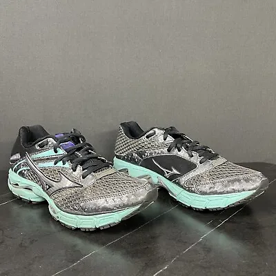 Mizuno Womens Wave Inspire 9 410526 Running Shoes Sneakers Aqua Grey Size 8.5 • $14.99