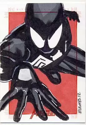2012 Marvel Greatest Heroes Avengers Sketch Card Hughes SPiderman • $249.99