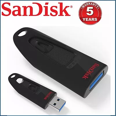 USB Flash Drive SanDisk Ultra CZ48 32GB 64GB 128GB 16G Memory Stick Pen USB 3.0 • $11.95