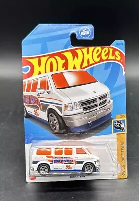 Hot Wheels Dodge Van White 66/250 - 2023 HW 55 Race Team #434 • $7.99