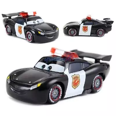 Disney Pixar Cars NO.95 Police Sheriff Lightning McQueen 1:55 Diecast Toys Cars • £6.69