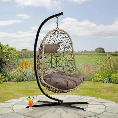 Cocoon Egg Hanging Swing Chair Stand Hammock Frame Garden Furniture In & Outdoor • £92.92