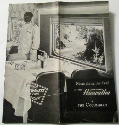 $45 • Buy CMStP&PRR Milwaukee Railroad Hiawatha Brochure Notes Along The Trail GR8 COVER
