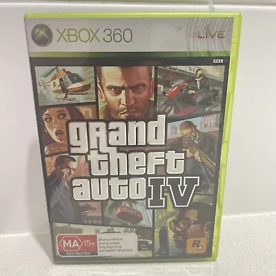 Grand Theft Auto IV 4 Microsoft Xbox 360 Game Complete With Manual Aus Seller • $14.80