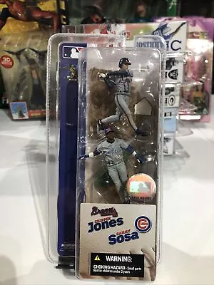 McFarlane MLB Baseball 2 Pack Figures Braves Chipper Jones & Cubs Sammy Sosa NIB • $11.50