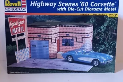 Revell-Monogram  Highway Scenes  '60 Corvette Model Kit Open Box • $24.99