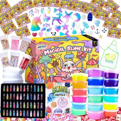 $125.50 • Buy Slime Kit DIY Slime Kit Supplies-2 Cloud Slime 8 Clear Slime Gift Birthday