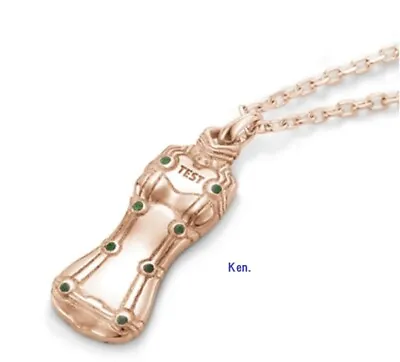 $1085.99 • Buy U-TREASURE EVANGELION Shikinami Asuka Necklace Plug Suit K18 Pink Gold Japan 