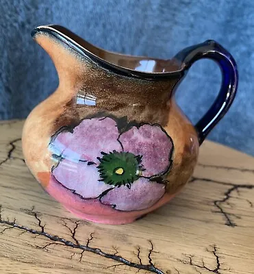 Vintage H & K Tunstall Pitcher Hand Painted Floral Art Deco • $20