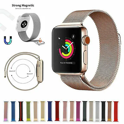 $4.99 • Buy Magnetic Stainless Milanese Apple Watch Band Loop Strap For Series 1 2 3 4 5 6 S