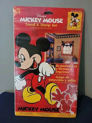 NEW  Mickey Mouse Phase Stencil And 3 Stamp Set Disney • $11.75