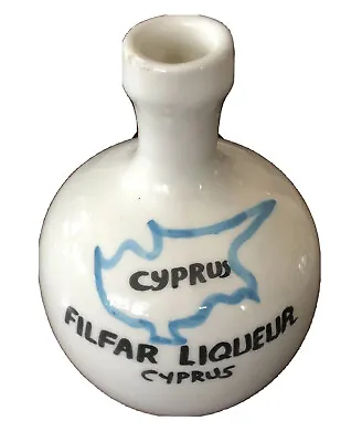 Vintage 1970's Cyprus “Filfar” Liqueur Ceramic Bottle Jug ~ Hand-Made By “Moses” • $29.50
