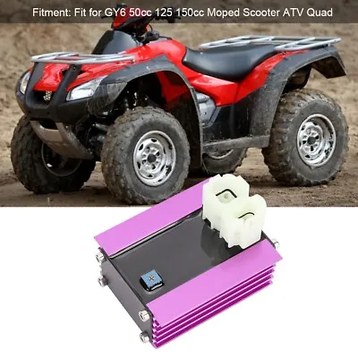 Purple Adjustable Racing AC CDI Ignition Box Fits For GY6 50cc 125 150cc Mop GDS • £13.39