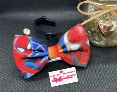 Spiderman Bow Tie Necktie Dickie Games Badge Costume Comics Marvel  • £7.99