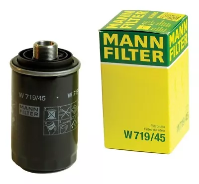 MANN Oil FIlter W719/45 AUDI/VW 2.0L Turbo Engine 2008-2017 See Fitment Below • $18.98