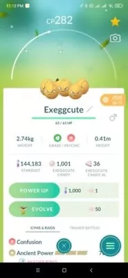 Pokémon Go - Shiny Exeggcute  -Registered T R A D E Go • $3.29