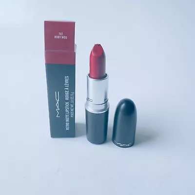 MAC Retro Matte Lipstick #707 RUBY WOO 0.1 Oz New In Box But Damaged Tip • $15.90