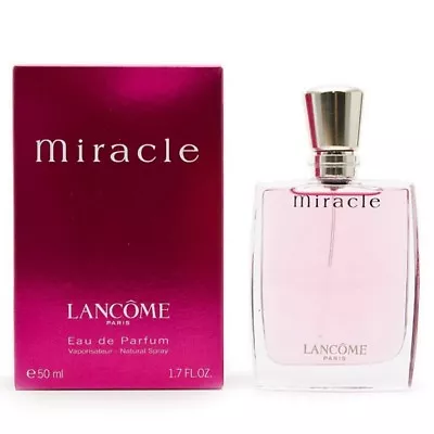 LANCOME MIRACLE WOMEN 1.6 / 1.7 Oz (50 Ml) EDP Spray NEW In BOX & SEALED • $56.75